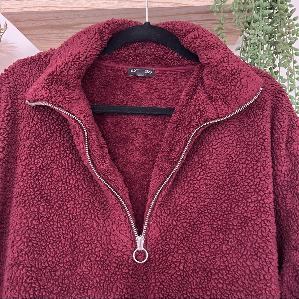 Express Teddy Quarter Zip - image 2